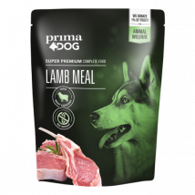 PrimaDog -Prima Dog Meal pour chien - saveur agneau - 260 g- Poulet | Boeuf | Saumon | Agneau | Cerf | Poisson