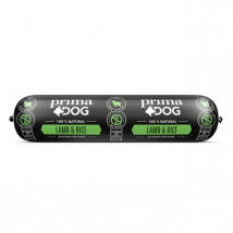 PrimaDog - saucisse agneau & riz pour chien - 800 g (DLUO 6 mois)- Agneau