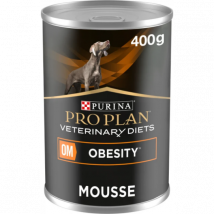 Proplan -Pro Plan Veterinary Diet OM Obesity Management pour chiens 12 boîtes 400 g (DLUO courte)- Traitement:Obésité- Orge | Volaille