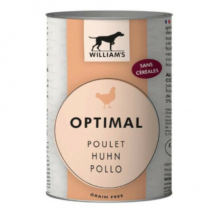 William's -Pâtée Optimal Poulet sans céréales pour chien - Lot de 6 Boîtes de 400 g- Poulet