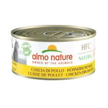 Almo Nature -Pâtée pour chat HFC Natural Boîte 150 g - Cuisse de poulet- Thon | Poulet | Fromage | Crevettes | Potiron
