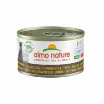 Almo Nature -Pâtée pour chien HFC Complete Made in Italy Boeuf Carottes Boîte 95 g (DLUO 6 mois)- Poulet | Agneau | Jambon | Thon