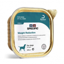 Specific -Pâtée pour chiens CRW-1 Weight Reduction 6 boîtes 300 g- Traitement:Diabète | Obésité- Maïs | Oeuf | Porc
