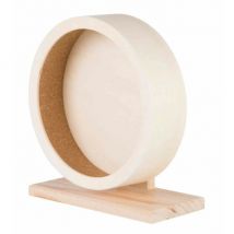 Trixie -Roue d'exercice pour rongeurs en bois et liège - diamètre 28 cm