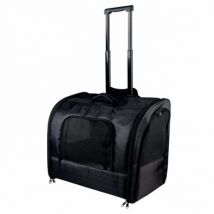 Trixie -- Sac de à roulettes noir en nylon Trolley Elegance Friends On Tour