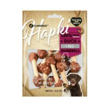 Flamingo -- Sac dehet de friandises Hapki haltères pour chien - Canard et riz 150g- Agneau | Canard
