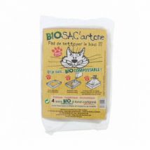 Olisac -- Sac des à litière bio-compostables avec fonds en carton Bio - Sac de'Artone - Lot de 4