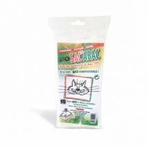 Olisac -- Sac des à litières avec lien de fermeture jetables compostables Bio - Sac de'Abac - Lot de 10