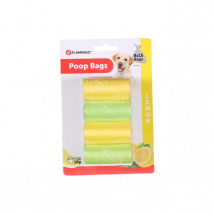Flamingo -- Sac des ramasse crottes - 8x15 - Citron- Senteur :Citron | Lavande