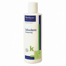 Virbac -Seboderm Shampoing traitant chien et chat 250 ml- Traitement:Peau et Pelage