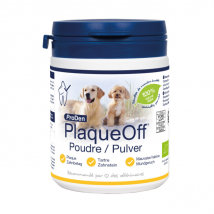 ProDen -Soin dentaire PlaqueOff Proden en poudre pour chien et chat Pot 180 g- Traitement:Dentition, Prévention tartre