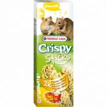 Versele Laga -Sticks Crispy pour hamsters et Rats Pop-corn et Miel 2 pièces (DLUO 6 mois)- Maïs | Miel