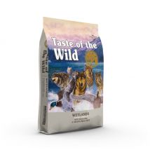 Taste of the Wild - Wetlands au canard pour chien adulte - Lot de 2 sacs 12,2 kg- Canard