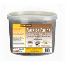 Lifland -Vers de farine déshydratés pour poules, poussins et oiseaux de la nature Seau 130 g