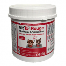 Osalia -VIT'I5 Rouge complément alimentaire pour chien ou chat - Boîte de 600g