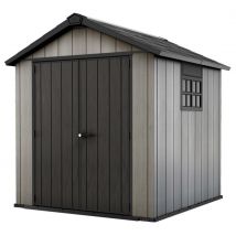 Casetta da Giardino Porta Attrezzi 229x223,5x242 cmin Duotech Keter Oakland 757 Grigia