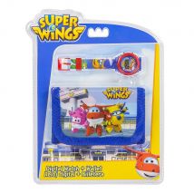 Super Wings horloge + portemonnee