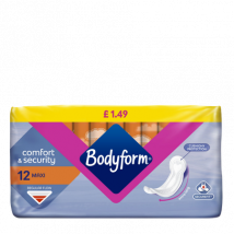 Bodyform Comfort & Security Maxi Maandverband - 12 stuks