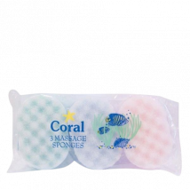 Coral Massage Spons - 3 stuks