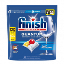 Finish Quantum All in 1 Lemon Opvasketabs â 120 stk.
