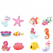 Henbrandt Fun Tattoos Mermaid Assorted â 6 st