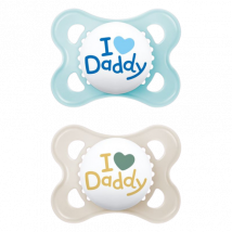 MAM Original I Love Daddy 2â6M Fopspeen â 2 stuks