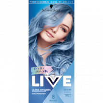 Schwarzkopf Live Ultra Brights Semipermanente Haarkleuring - P121 Denim Steel