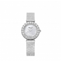 Chopard - Watch L'heure Du Diamant Round for Women - 26 Mm, Manual, Ethical White Gold, Diamonds - 2.23 Carats