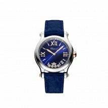 Chopard - Reloj Happy Sport para Mujer - 36 Mm, Cuarzo, Oro Rosa Ético, Lucent Steel , Diamantes - 0.28 Quilates