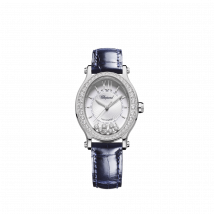 Chopard - Watch Happy Sport for Women - 29 x 31 Mm, Automatic, Lucent Steel , Diamonds - 1.42 Carats