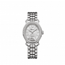Chopard - Watch Happy Sport for Women - 29 x 31 Mm, Automatic, Lucent Steel , Diamonds - 1.42 Carats
