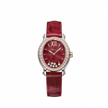 Chopard - Watch Happy Sport for Women - 29 x 31 Mm, Automatic, Ethical Rose Gold, Lucent Steel , Diamonds - 1.42 Carats