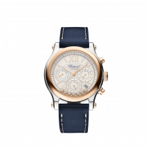 Chopard - Reloj Happy Sport Chrono para Mujer - 40 Mm, Automático, Oro Rosa Ético, Lucent Steel , Diamantes - 0.39 Quilates