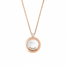Chopard - Pendant Happy Diamonds Icons for Women - Ethical Rose Gold, Diamonds - 0.23 Carats
