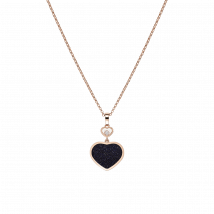 Chopard - Colgante Happy Hearts para Mujer - Colgante, Oro Ético Rosa, Diamante, Aventurina - 0.05 Quilates
