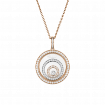 Chopard - Anhänger Happy Spirit für Damen - Ethisches Roségold, Ethisches Weissgold, Diamanten - 0.91 Karat