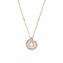 Chopard - Colgante Precious Lace Vague para Mujer - Colgante, Oro Rosa Ético, Diamantes - 1.23 Quilates