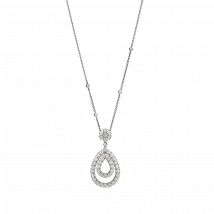 Chopard - Pendentif L'heure Du Diamant pour Femme - Or Blanc Éthique, Diamants - 3.69 Carats