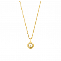 Chopard - Pendant Happy Diamonds Icons for Women - Ethical Yellow Gold, Diamond - 0.05 Carats