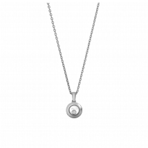 Chopard - Pendant Happy Diamonds Icons for Women - Ethical White Gold, Diamond - 0.05 Carats
