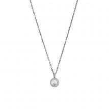 Chopard - Anhänger Happy Diamonds Icons für Damen - Ethisches Weissgold, Diamanten - 0.19 Karat