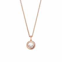 Chopard - Anhänger Happy Diamonds Icons für Damen - Ethisches Roségold, Diamanten - 0.15 Karat