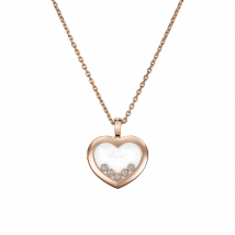 Chopard - Anhänger Happy Diamonds Icons für Damen - Ethisches Roségold, Diamanten - 0.25 Karat