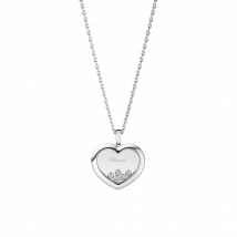 Chopard - Pendant Happy Diamonds Icons for Women - Ethical White Gold, Diamonds - 0.50 Carats
