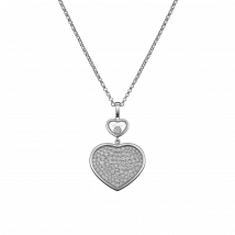 Chopard - Pendant Happy Hearts for Women - Ethical White Gold, Diamonds - 1.49 Carats