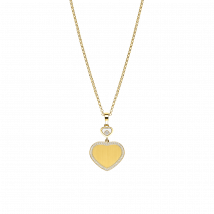 Chopard - Anhänger Happy Hearts Golden Hearts für Damen - Ethisches Gelbgold, Diamanten - 0.24 Karat