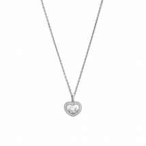 Chopard - Colgante Happy Diamonds Icons para Mujer - Colgante, Oro Blanco Ético, Diamantes - 0.35 Quilates