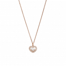 Chopard - Anhänger Happy Diamonds Icons für Damen - Ethisches Roségold, Diamanten - 0.35 Karat
