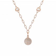 Chopard - Pendentif Happy Diamonds Planet pour Femme - Or Rose Éthique, Diamants - 2.60 Carats