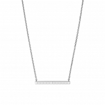 Chopard - Collier Ice Cube pour Femme - Or Blanc Éthique